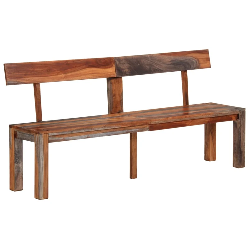 Banc Élégant en Bois avec Dossier Acacia