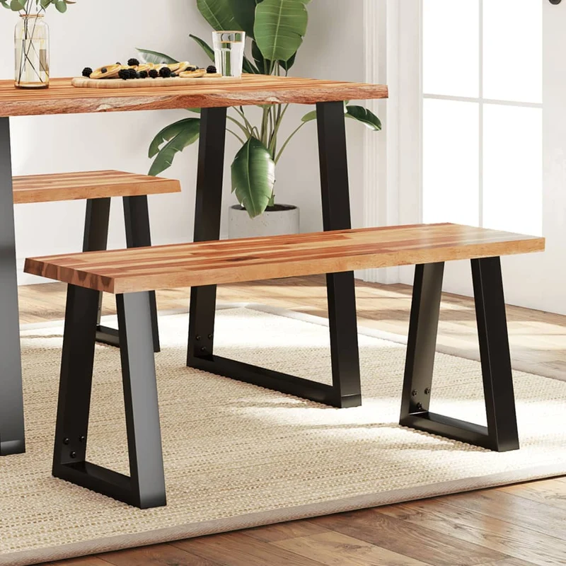 Banc en Bois d'Acacia Design
