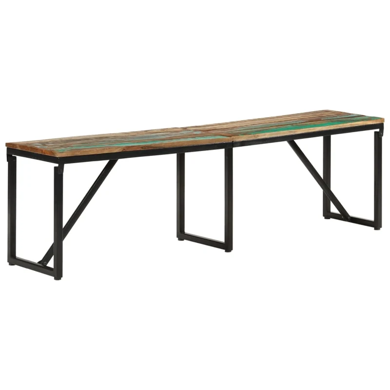 Banc en Bois Recyclé Industriel