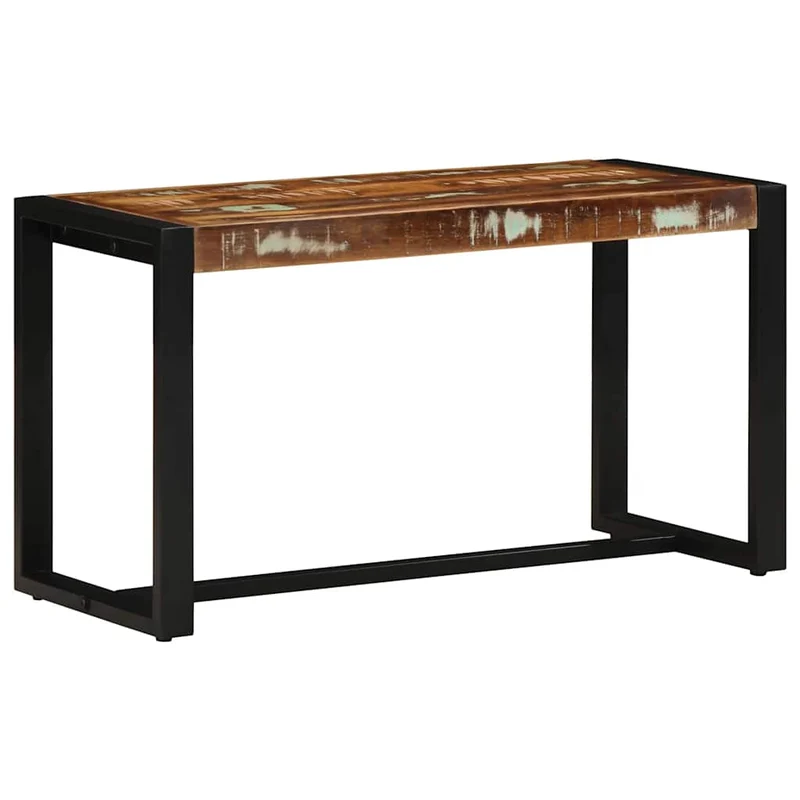 Banc Multicolore en Bois sans Dossier