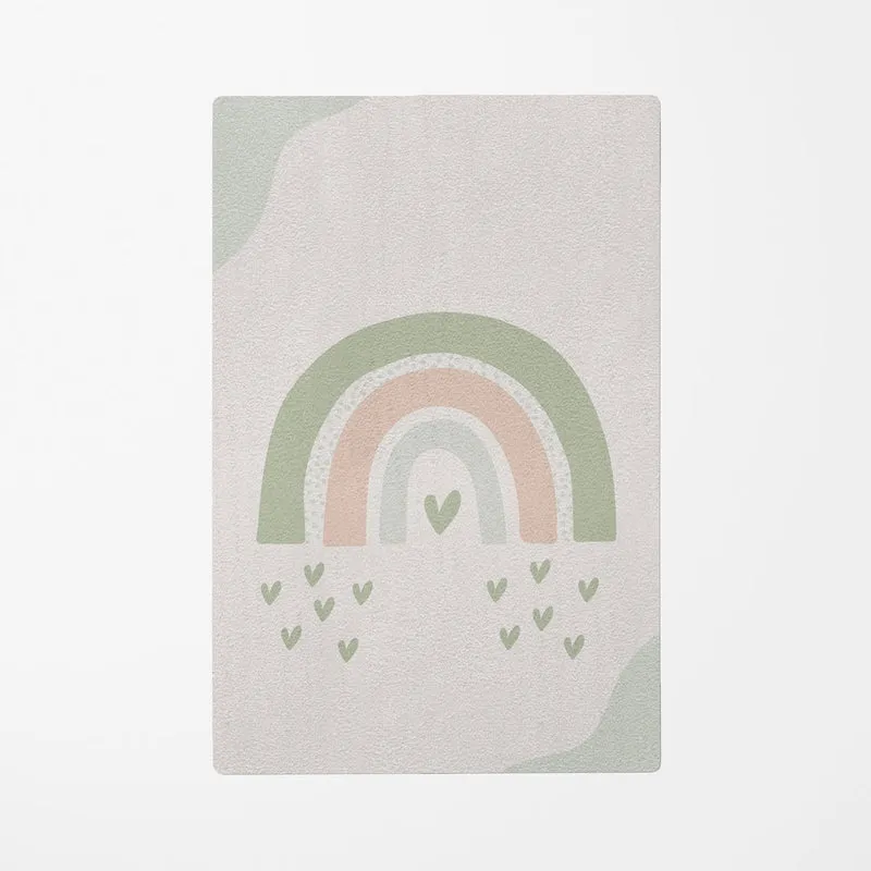 Tapis de jeu arc-en-ciel - Plusieurs couleurs et tailles disponibles - Nom personnalisable