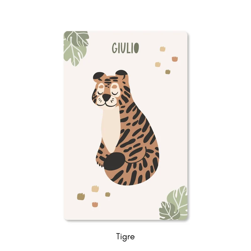 Tapis de jeu Lazy Jungle - Plusieurs couleurs et tailles disponibles - Nom personnalisable