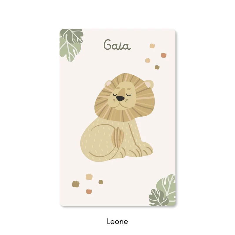 Tapis de jeu Lazy Jungle - Plusieurs couleurs et tailles disponibles - Nom personnalisable