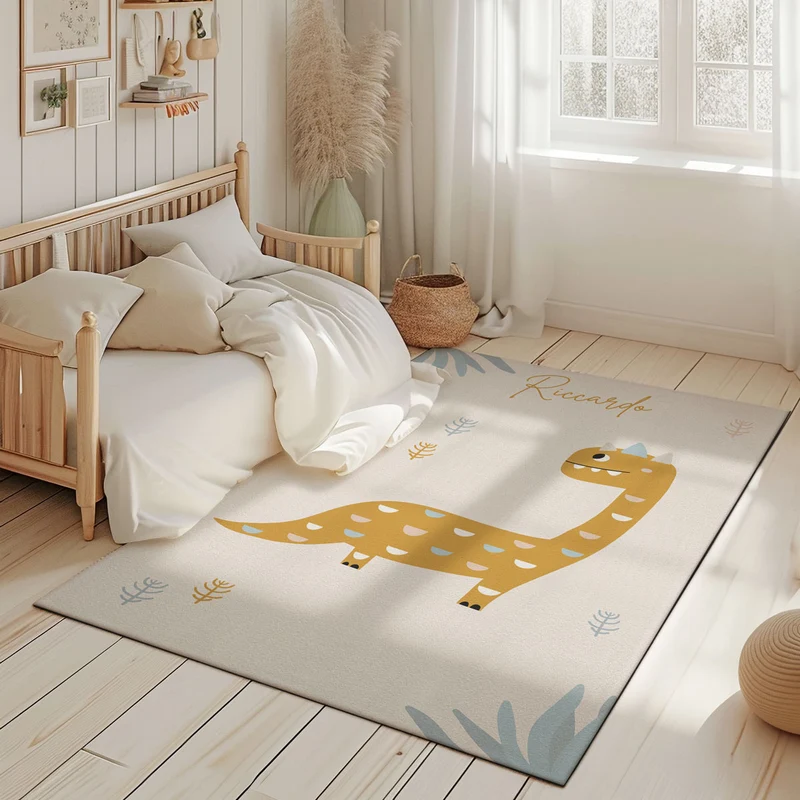 Tapis de jeu dinosaure - Plusieurs couleurs et tailles disponibles - Nom personnalisable