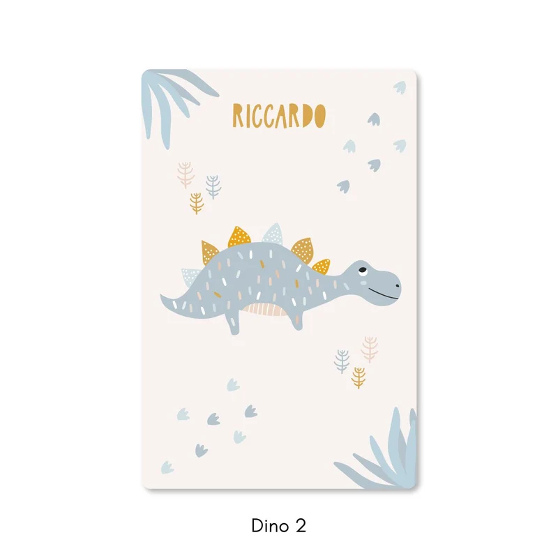 Tapis de jeu dinosaure - Plusieurs couleurs et tailles disponibles - Nom personnalisable