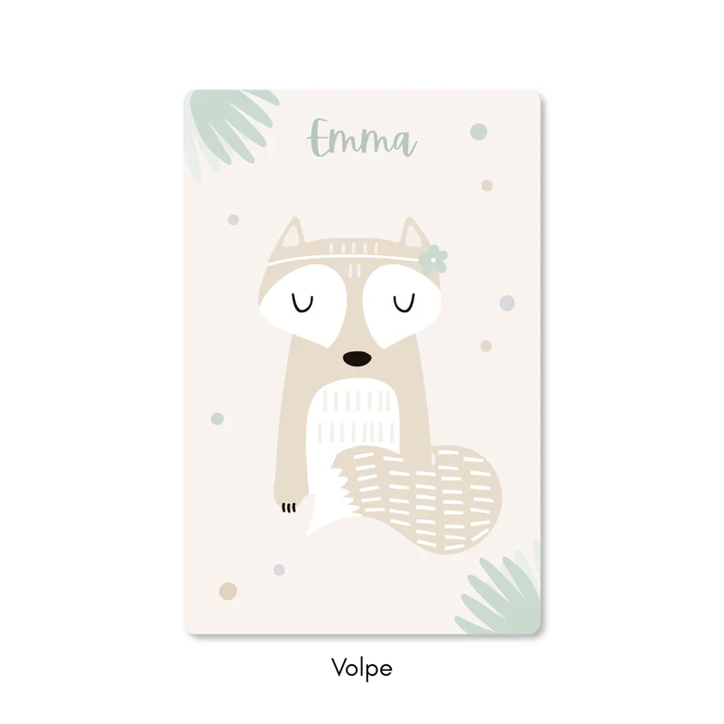 Tapis de jeu Friends of the Woods - Plusieurs couleurs et tailles disponibles - Nom personnalisable