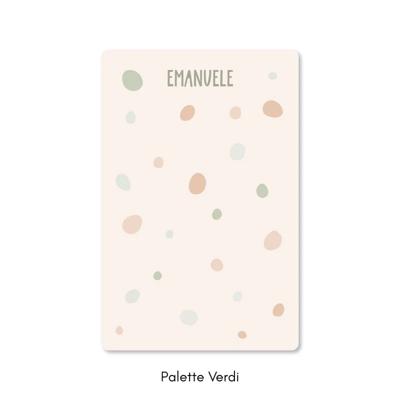Tapis de jeu à pois - Plusieurs couleurs et tailles disponibles - Nom personnalisable