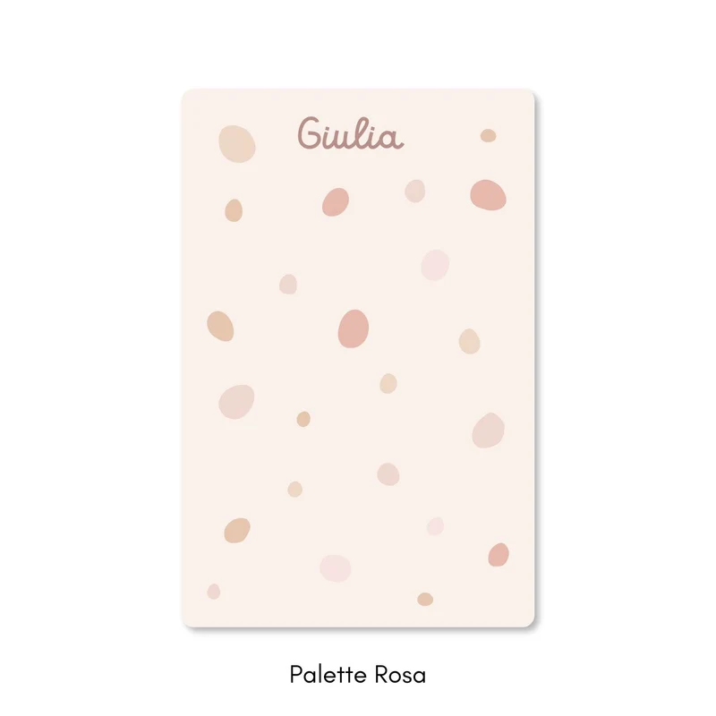 Tapis de jeu à pois - Plusieurs couleurs et tailles disponibles - Nom personnalisable