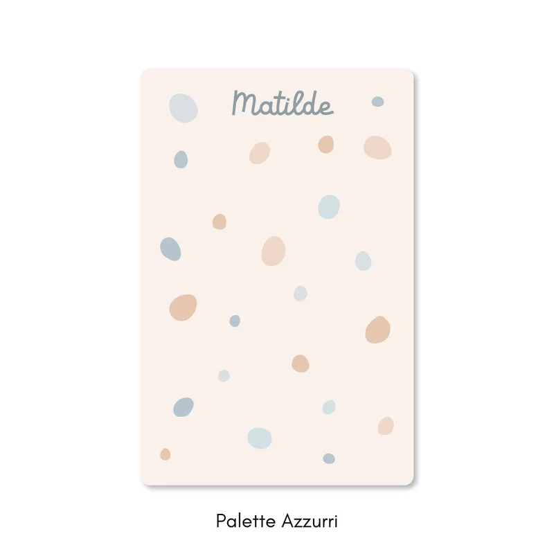 Tapis de jeu à pois - Plusieurs couleurs et tailles disponibles - Nom personnalisable