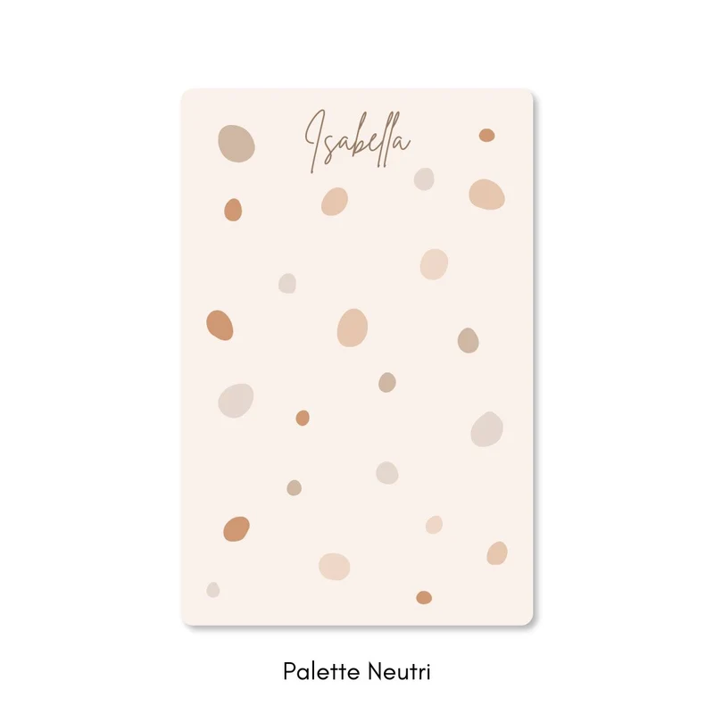 Tapis de jeu à pois - Plusieurs couleurs et tailles disponibles - Nom personnalisable