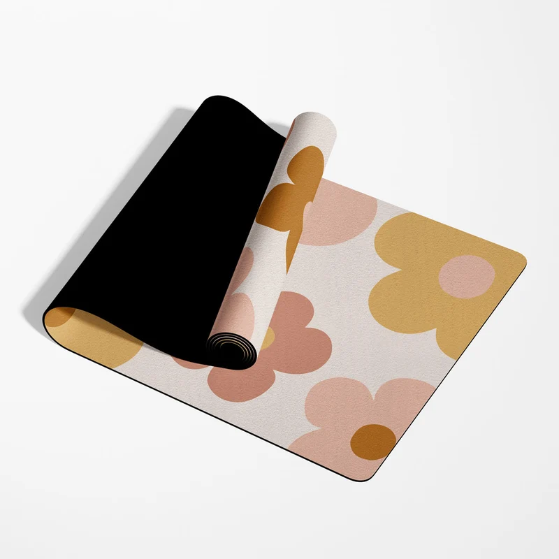 Groovy Daisy Yoga Mat - Plusieurs tailles disponibles - Nom personnalisable