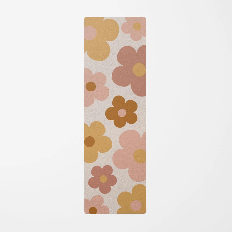 Groovy Daisy Yoga Mat - Plusieurs tailles disponibles - Nom personnalisable