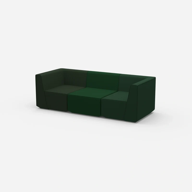 3er Sofa grün