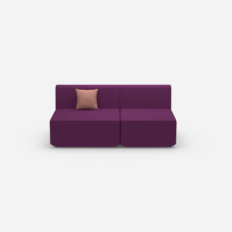 Modulares Sofa bunt 2 Personen