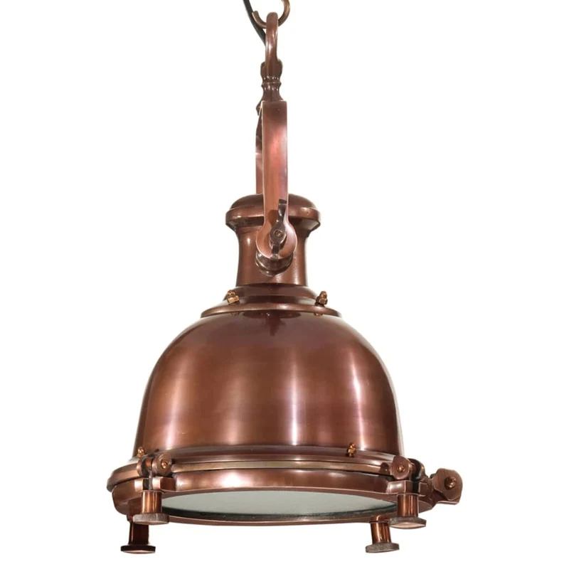 Luminaire Industriel Vintage en Aluminium et Cuivre