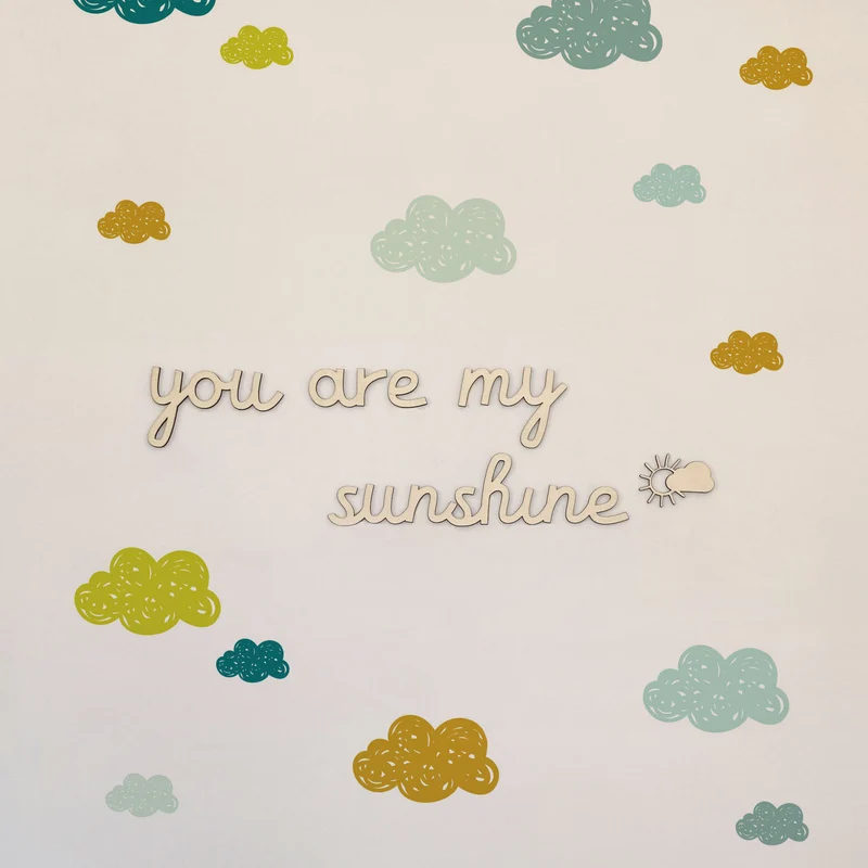 Écriture en bois Tu es mon soleil