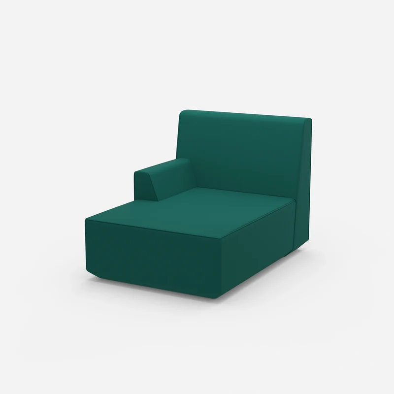 Grüne Recamiere 100 cm breit