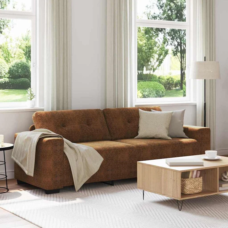 Canapé Relax Moderne en Simili Cuir 3 Places