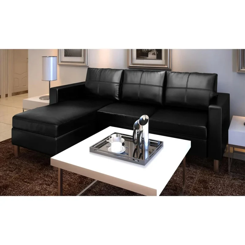 Canapé Moderne Style Loft Industriel en Cuir