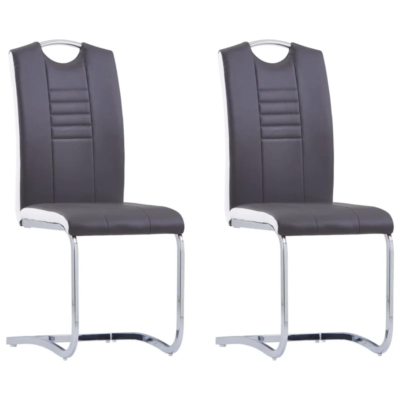 Chaise Cantilever en Cuir au Style Industriel