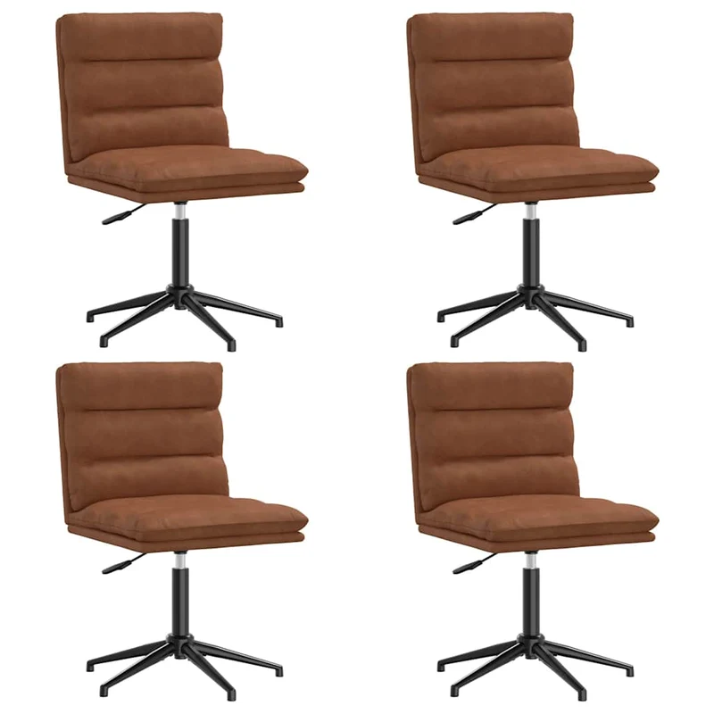 Chaise Industrielle en Simili Cuir Marron