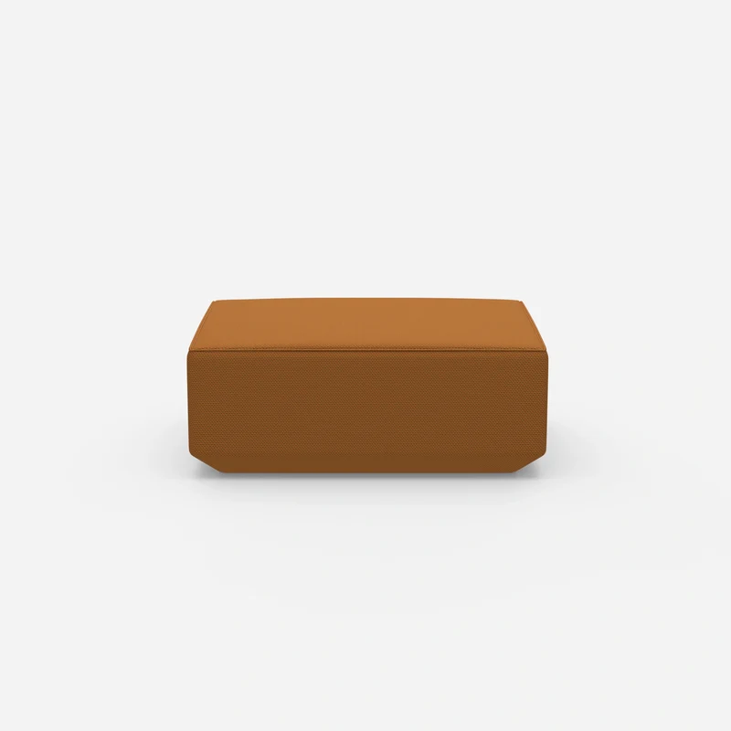 Moderner Pouf orange