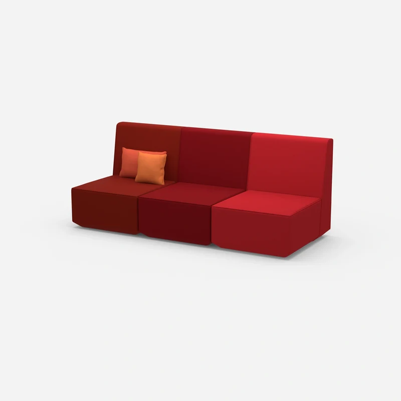 3er Sofa rot