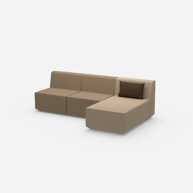 3er Sofa mit Recamiere