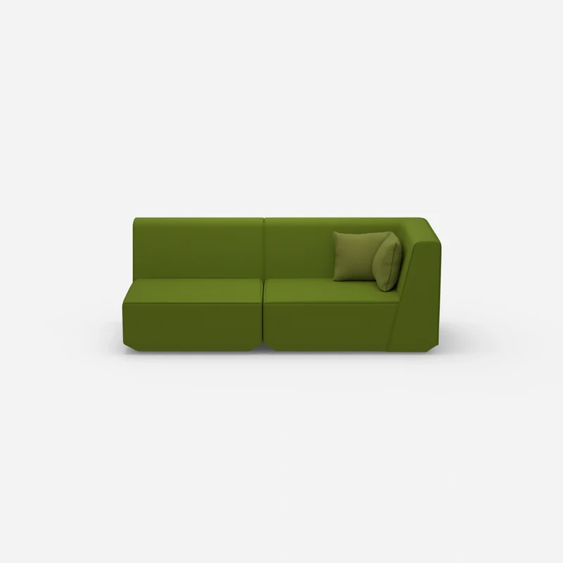 Sofa Zweisitzer grün 180 cm breit