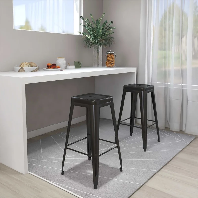Tabouret de Bar en Fer Style Industriel