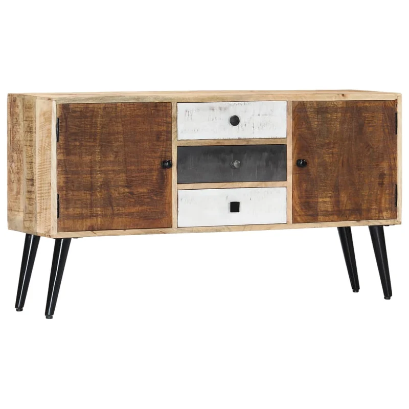 Buffet Industriel en Bois de Manguier