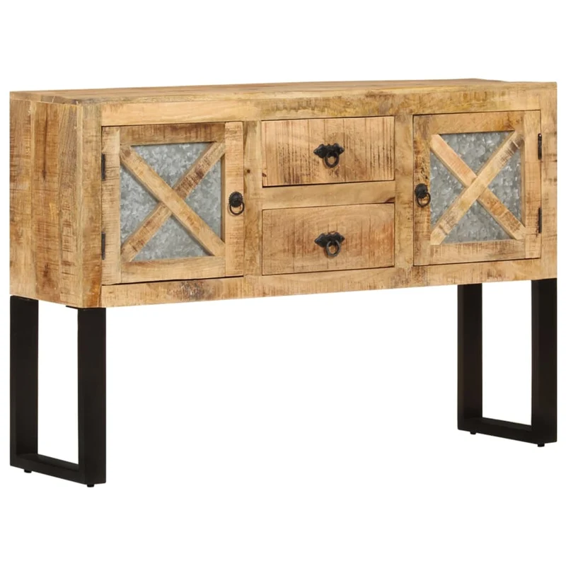 Buffet Bois Moderne en Manguier Brut