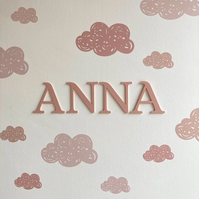 Lettres acryliques simples - Plusieurs couleurs, polices et tailles disponibles