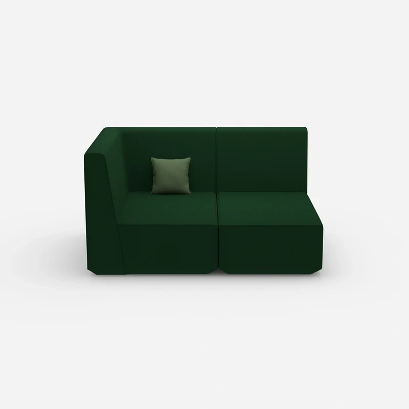 Zweisitzer Modulsofa mit Eckmodul