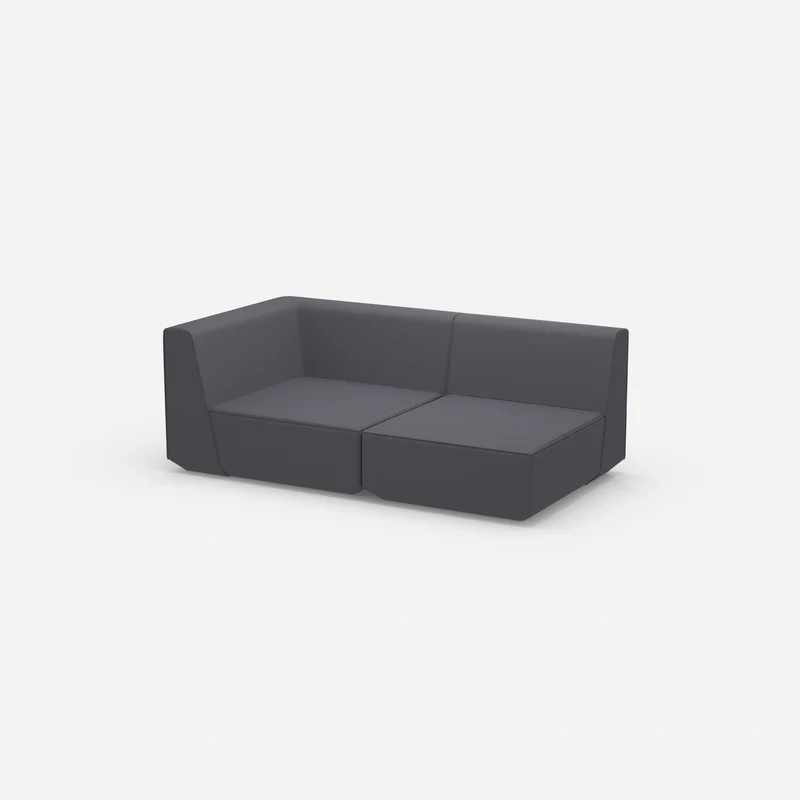 Graues Modulsofa 180 cm breit