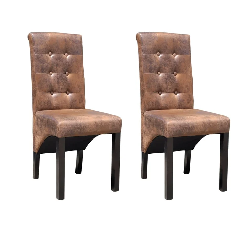 Chaise Vintage en Cuir et Bois Industriel