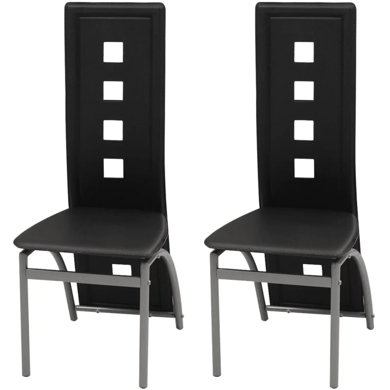 Chaise en Simili Cuir Design et Cadre Acier