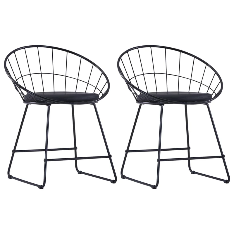 Chaises À Manger Similicuir Lot De 4 Acier