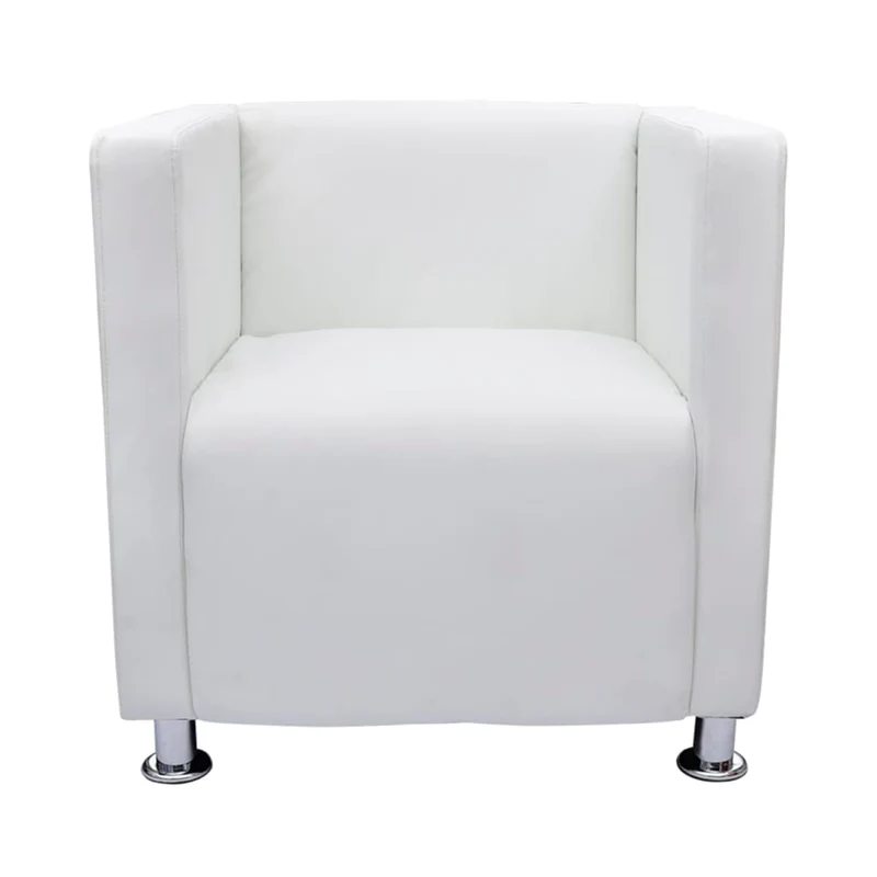 Fauteuil Industriel en Métal et Cuir Synthétique