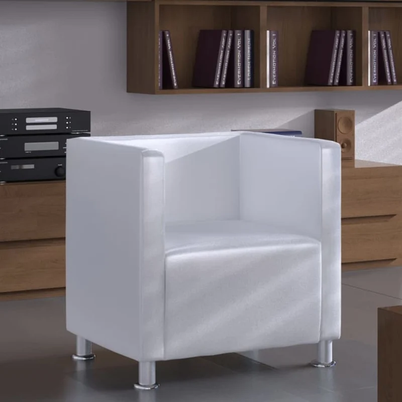 Fauteuil Industriel en Métal et Cuir Synthétique