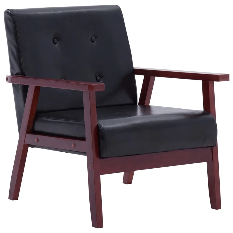 Fauteuil Industriel Vintage en Similicuir