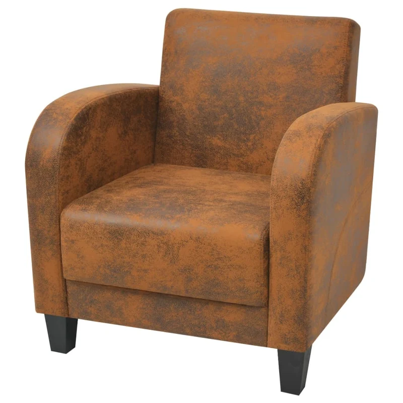 Fauteuil en Similicuir Daim de Salon Industriel