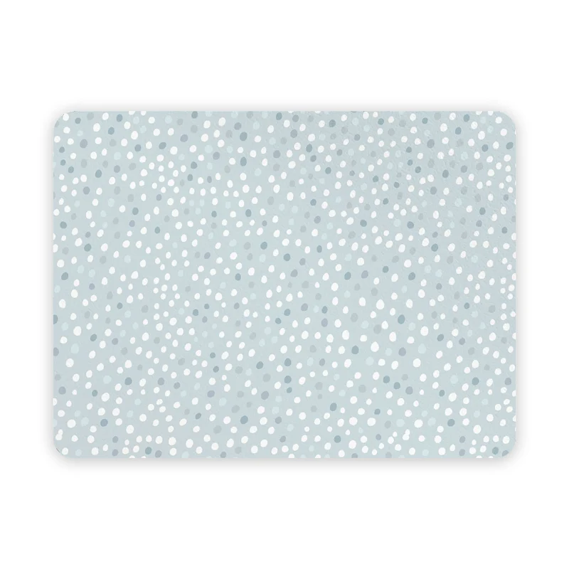 Sets de table pour enfants à pois bleus