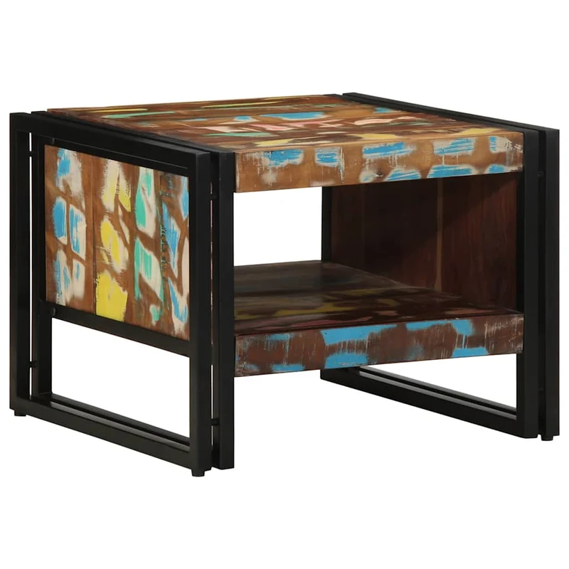 Table Basse Style Industriel avec Rangement
