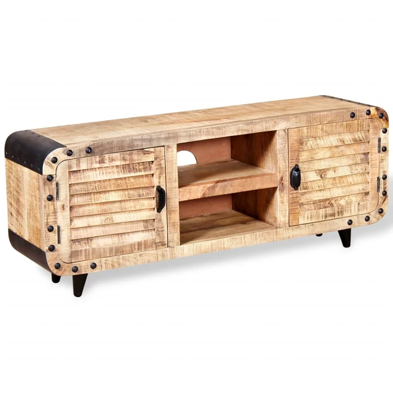 Meuble TV en Bois de Manguier Industriel