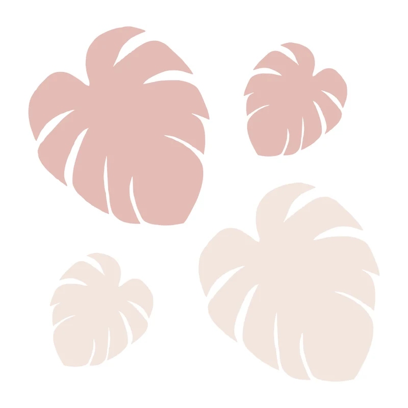 Décoration murale Monstera en acrylique - Plusieurs couleurs disponibles