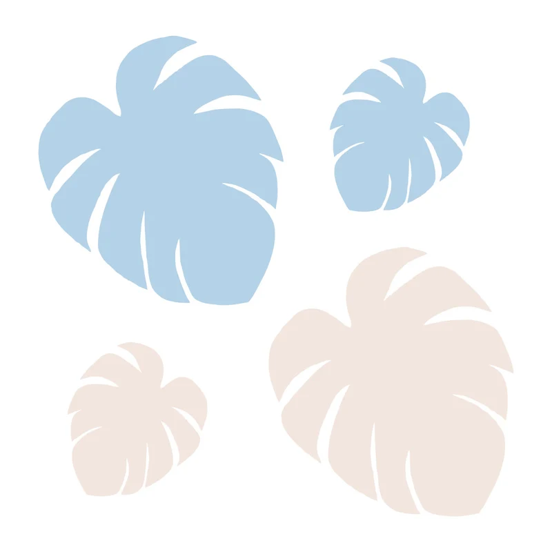 Décoration murale Monstera en acrylique - Plusieurs couleurs disponibles
