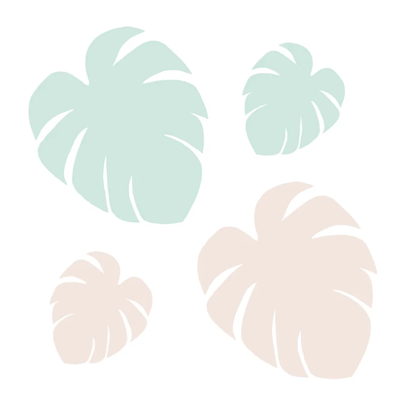 Décoration murale Monstera en acrylique - Plusieurs couleurs disponibles