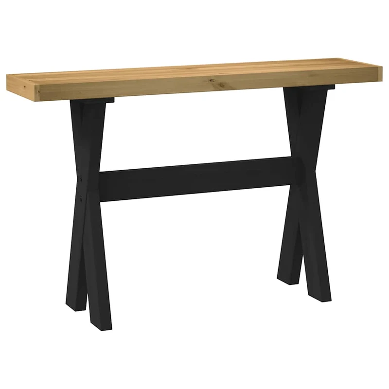 Console Bois de Pin Massif Style Industriel