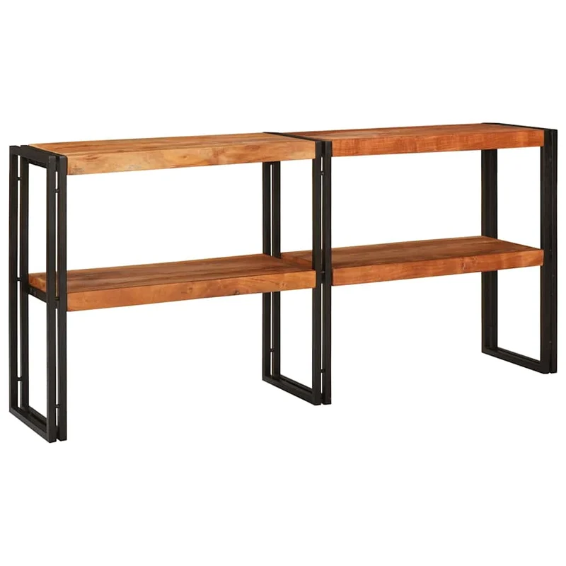 Meuble Console en Bois et Métal au Style Industriel